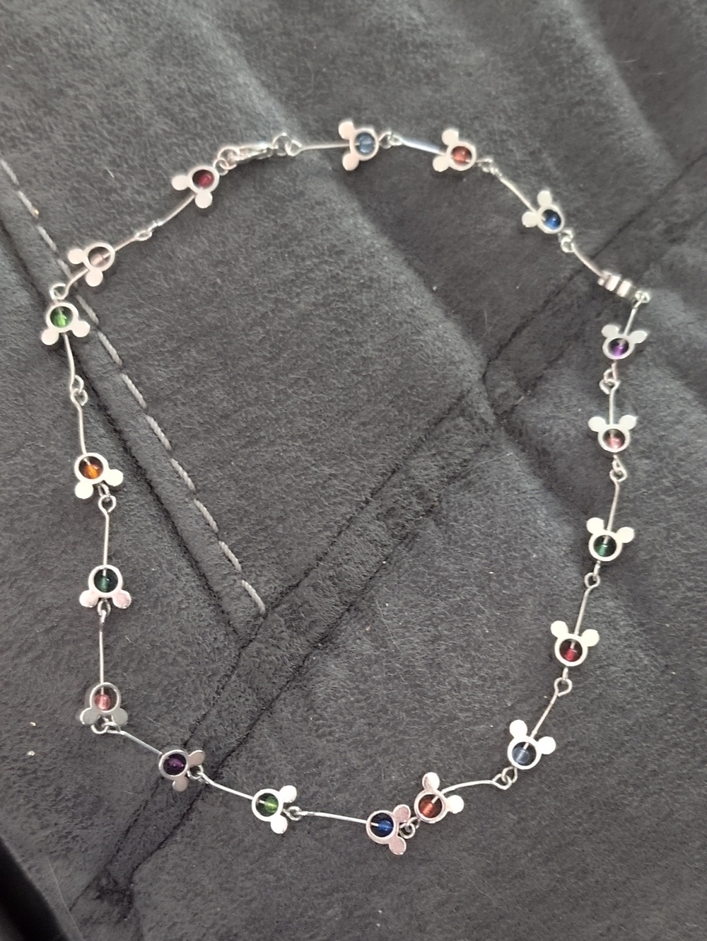 Disney Kids Mickey Head Colored Necklace
